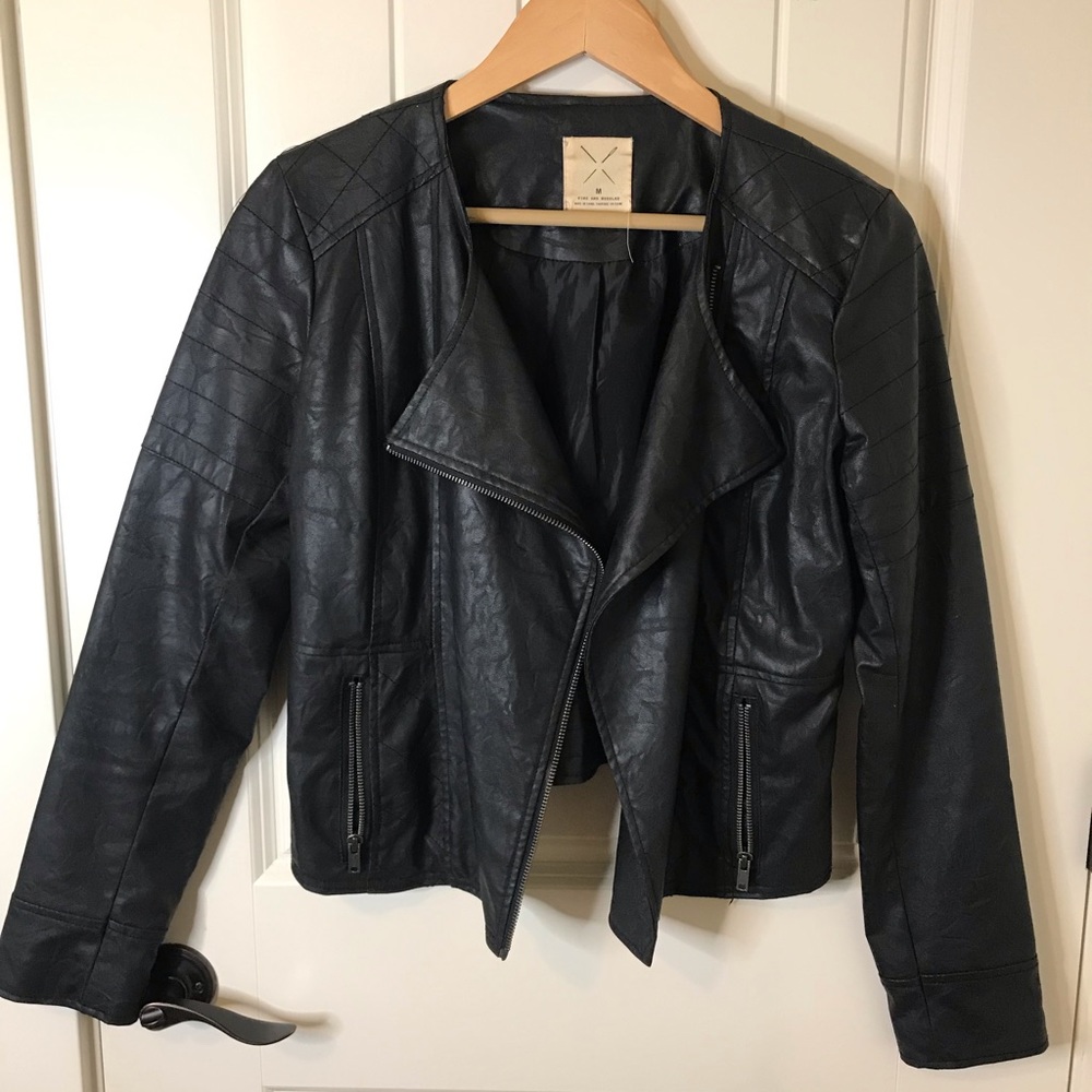 Faux Leather Jacket